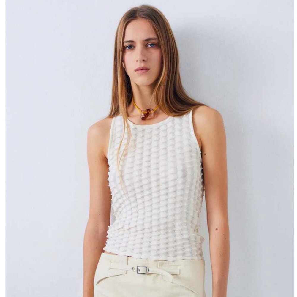 Gimaguas - Off-White Sofia Tank Top Medium